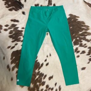 Athleta capris emerald green xs guc
